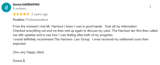 Donna Barbarino Review | New York Personal Injury Lawyers | Call (631) 465-9797