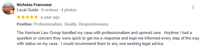 Nicholas Francoeur Reviews | New York Personal Injury Lawyers | Call (631) 465-9797 | Harrison Law Group, P.C.