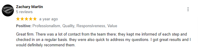 Zachary Martin Reviews | New York Personal Injury Lawyers | Call (631) 465-9797 | Harrison Law Group, P.C.